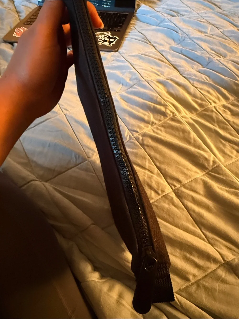 Basic black cosmetic bag